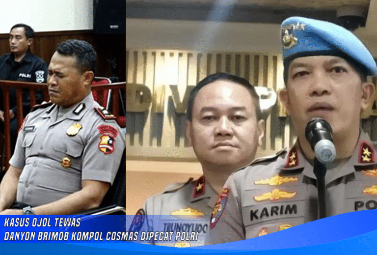 Kasus Ojol Tewas, Danyon Brimob Kompol Cosmas Dipecat Polri